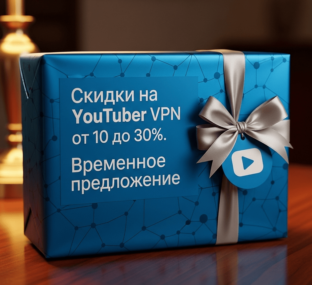 🔥 Скидки на Youtuber VPN — выбирайте свой вариант выгодной подписки!
